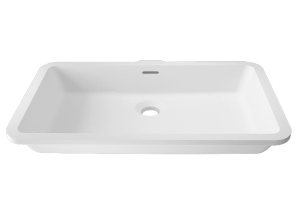  Solid Surface Wastafels Basic D802 - 48x28 cm